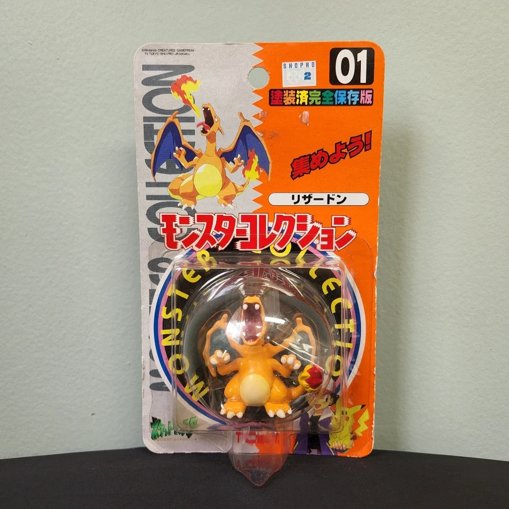 Vintage 1998 TOMY Pokemon Charizard figure in original factory-sealed packaging - Picture 1 of 9